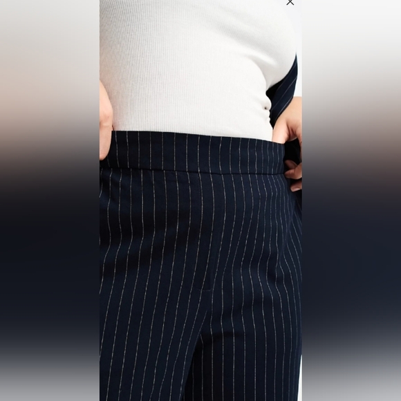Vero Moda Curve navy tailored pinstripe suit swt - Picture 4 of 16
